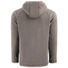 Clique Men's Pure Slate Powder Recycled Fleece Half Zip Hooded Pullover