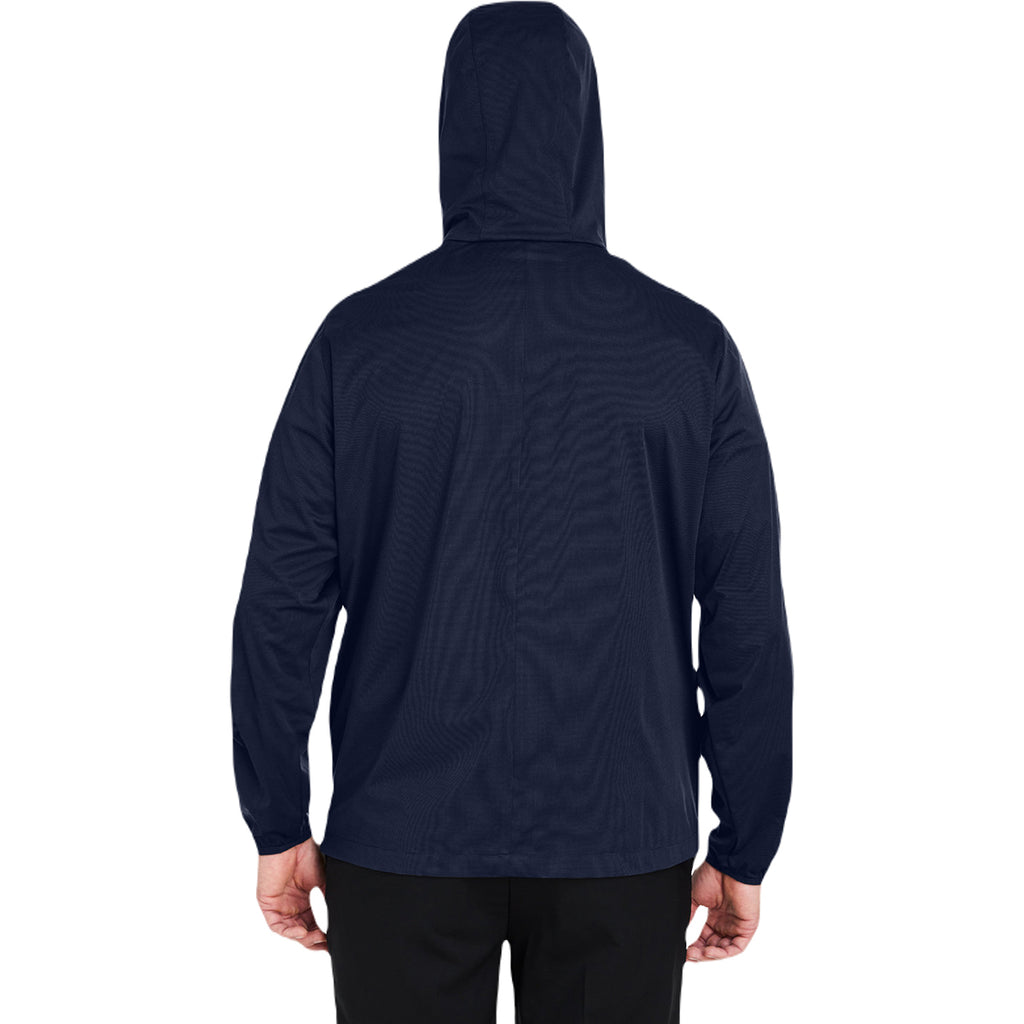 North End Men's Classic Navy Heather Network Lightweight Jacket