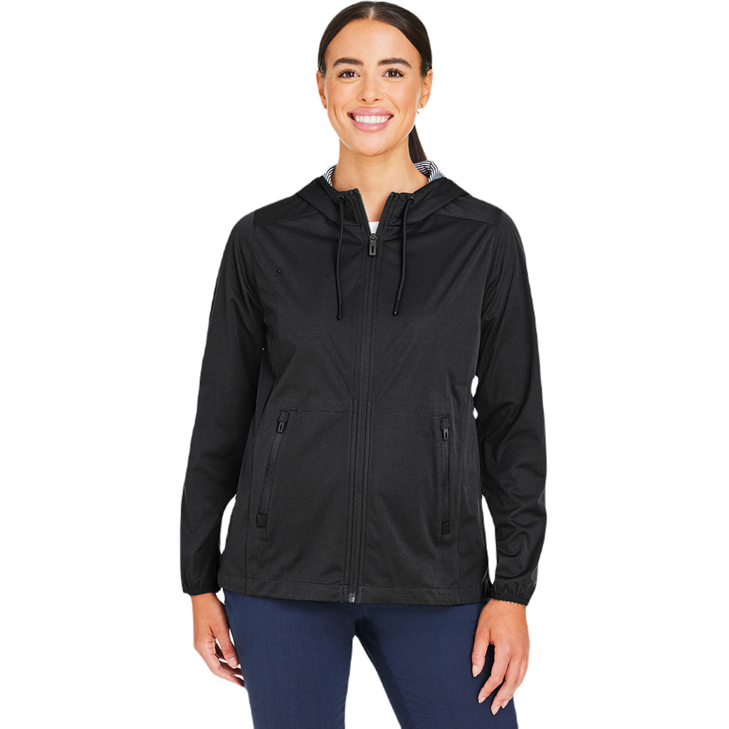 North End Women's Black Heather Network Lightweight Jacket