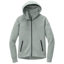 Nike Women's Dark Grey Heather Tech Fleece Full-Zip Hoodie