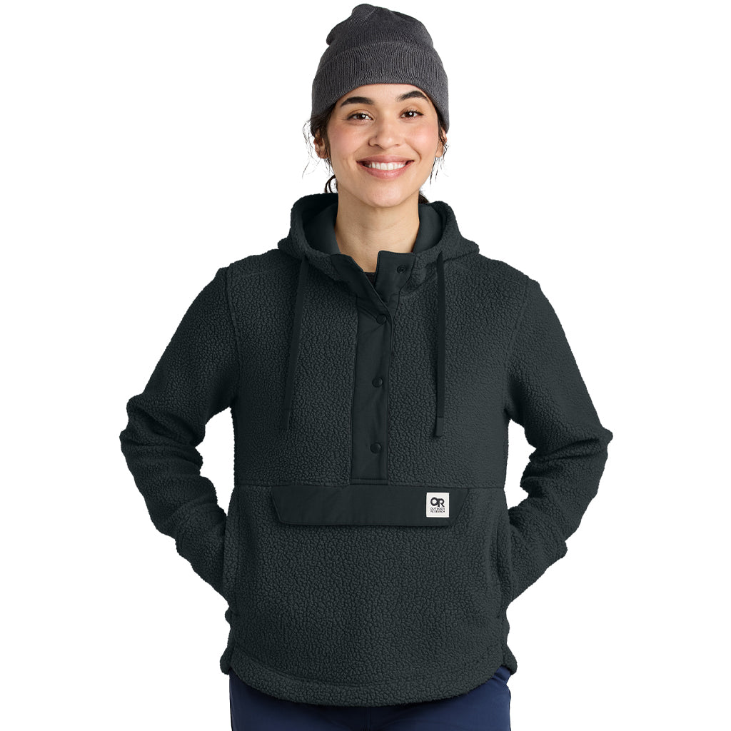 Outdoor ResearchÂ Women's Black Packwood Fleece Pullover Hoodie