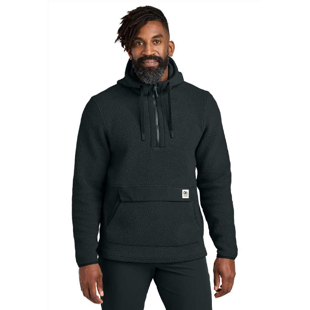 Outdoor ResearchÂ Men's Black Packwood Fleece Pullover Hoodie
