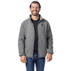 Ororo Men's Grey Heated Full-Zip Fleece Jacket