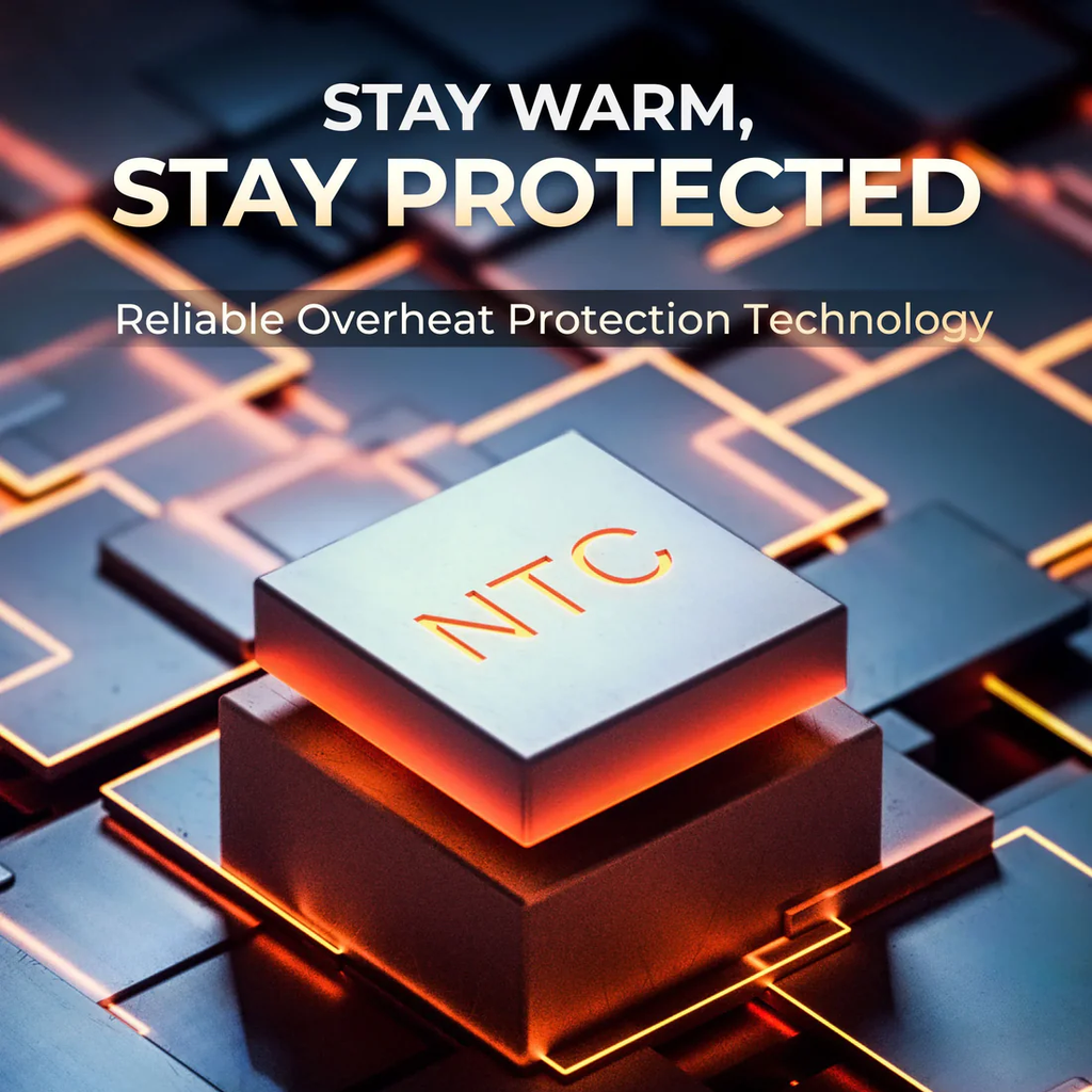 Ororo Men's Grey Heated Full-Zip Fleece Jacket