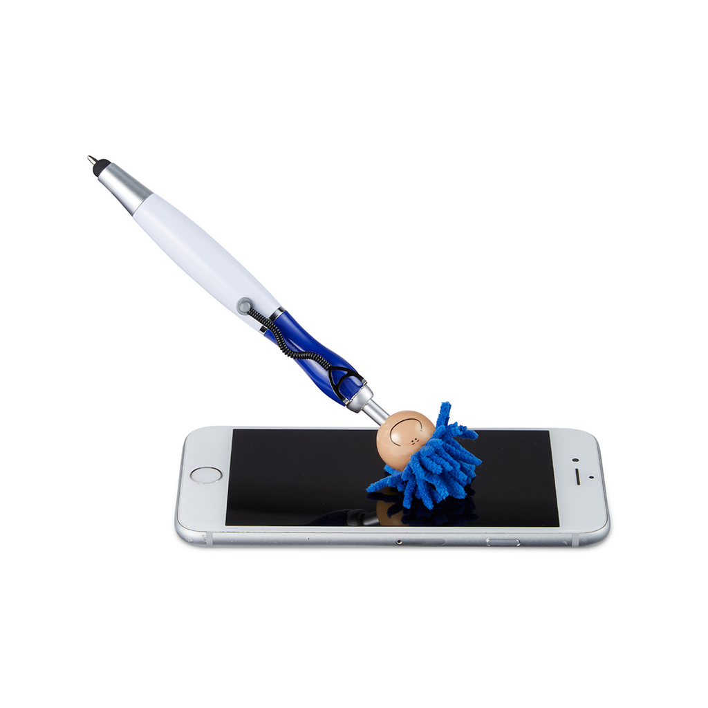 MopToppers Reflex Blue Screen Cleaner With Stethoscope Stylus Pen