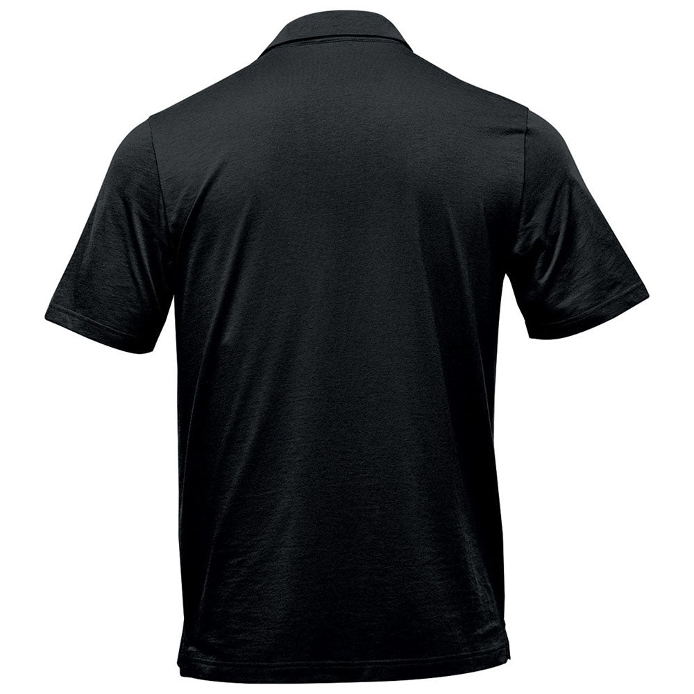 Stormtech Men's Black Settebello Short Sleeve Polo