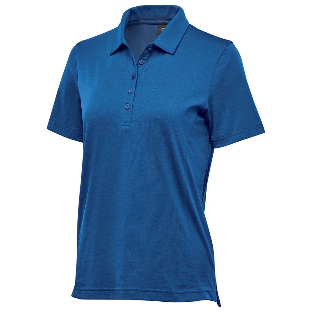 Stormtech Women's Classic Blue Settebello Short Sleeve Polo