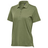 Stormtech Women's Sage Green Settebello Short Sleeve Polo