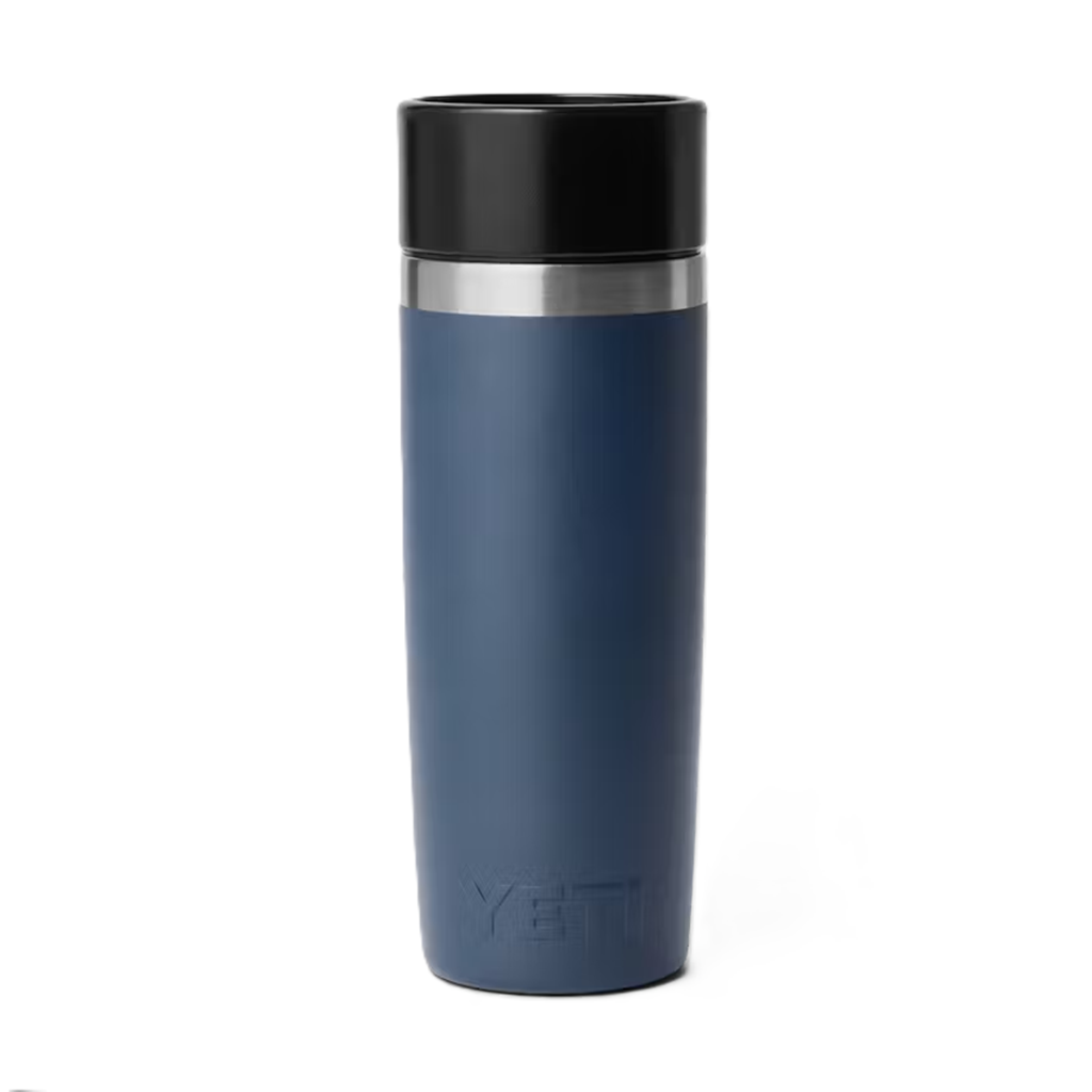 YETI Navy Rambler 16 oz Travel Water Bottle with Commuter Cap