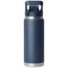 YETI Navy Rambler 26 oz Water Bottle with Color-Matched Flip Chug Cap