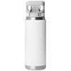 YETI White Rambler 26 oz Water Bottle with Color-Matched Flip Chug Cap