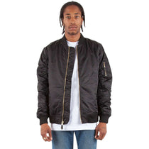Shaka Wear Unisex Black Bomber Jacket