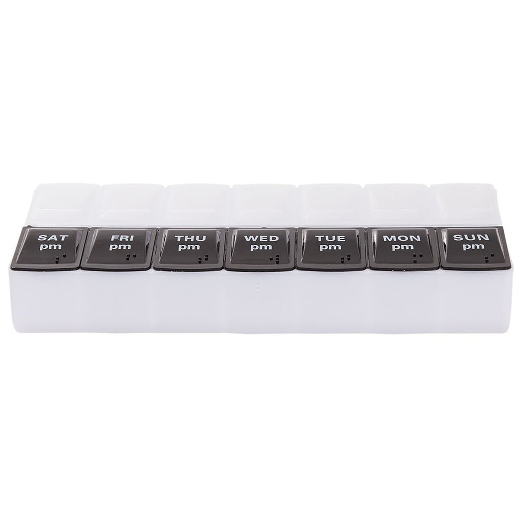 Bullet Black and Clear Recycled AM/PM Pill Case