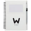 Bullet White Recycled Star Spiral Notebook with Pen