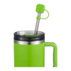 Bullet Lime Green Silicone Straw Cap