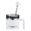 Bullet White Silicone Straw Cap