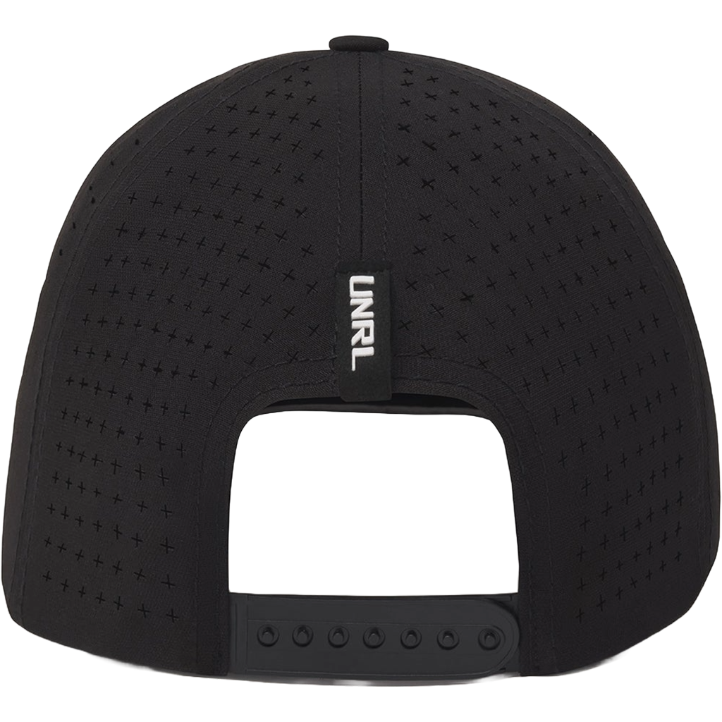 UNRL Black/Black Mid-Pro Vented Rope Snapback