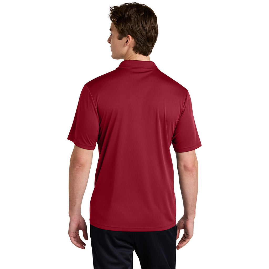 Sport-Tek Men's Deep Red/ White Competitor United Polo