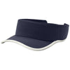 Sport-Tek True Navy/White Repeat Visor