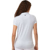 Swannies Women's Glacier White Kayla Striped Polo