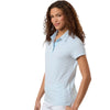 Swannies Women's Sky White Kayla Striped Polo