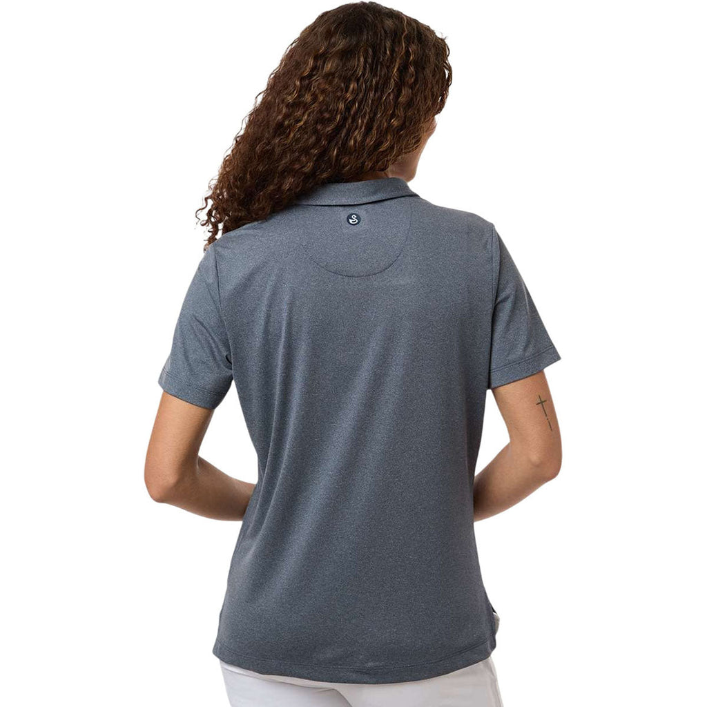 Swannies Women's Navy Heather Ella Polo