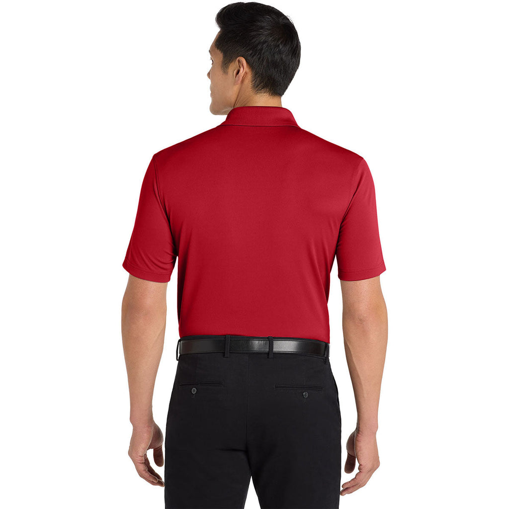 Port Authority Men's Rich Red Tall Dry Zone UV Micro-Mesh Polo