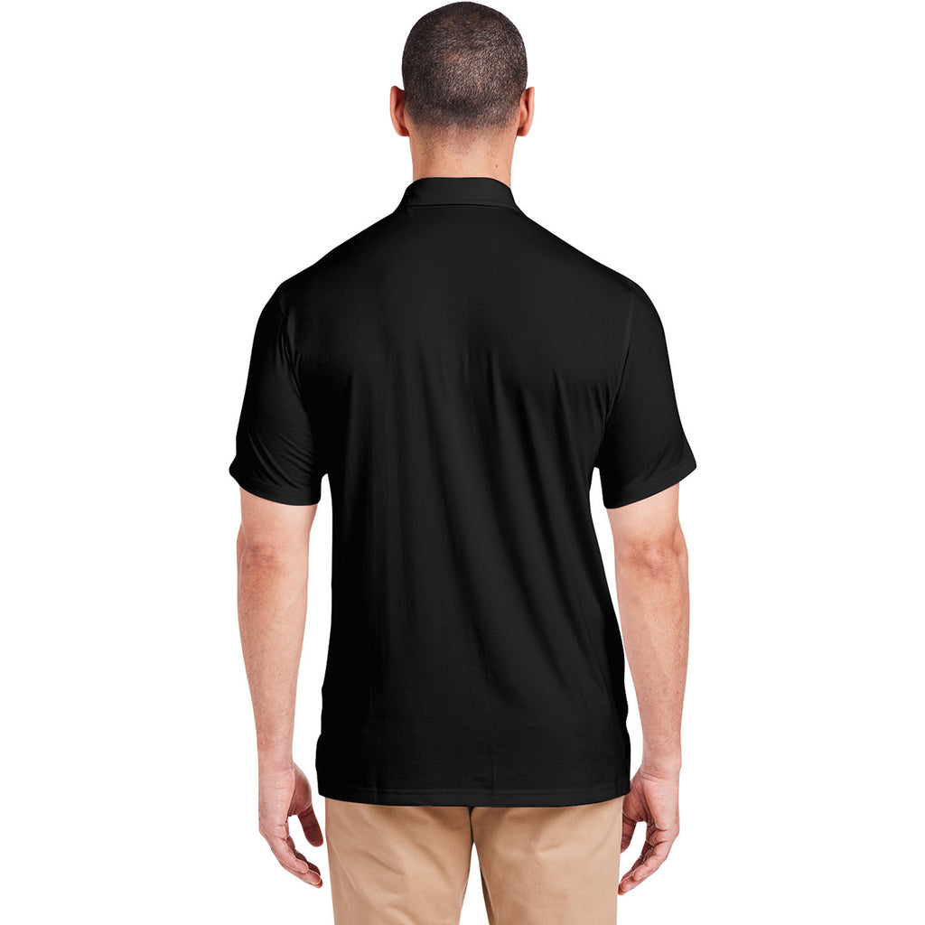 tasc Men's Black Heather Cloud Lightweight Polo