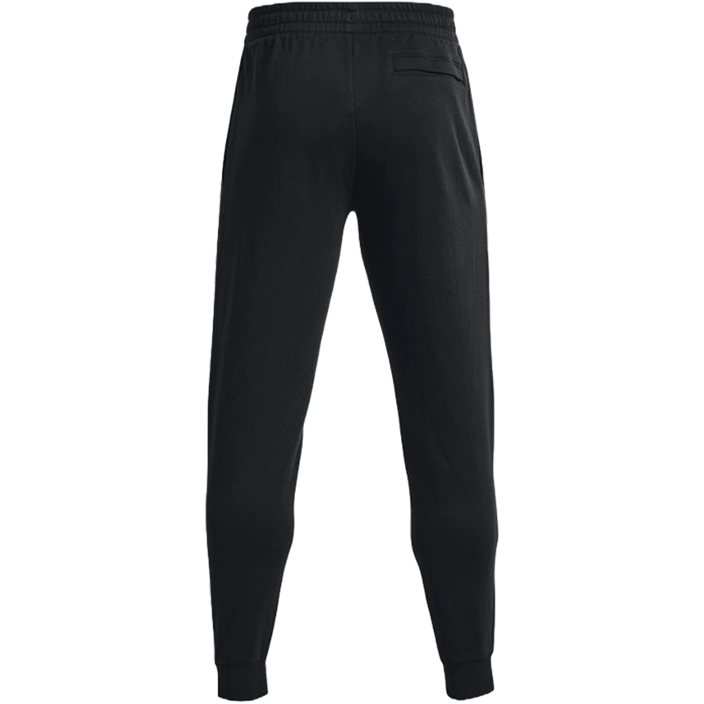Under Armour Men's Black/White Rival Fleece Joggers