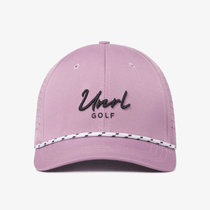 UNRL Desert Mauve Golf Rope Script Mid-Pro Snapback