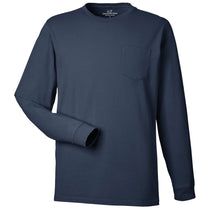 Vineyard Vines Unisex Blue Blazer/White Cap Long Sleeve Pocket T-Shirt