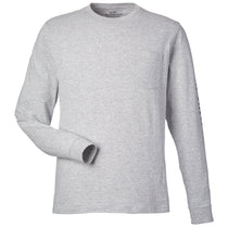 Vineyard Vines Unisex Grey Heather/Blue Blazer Long Sleeve Pocket T-Shirt