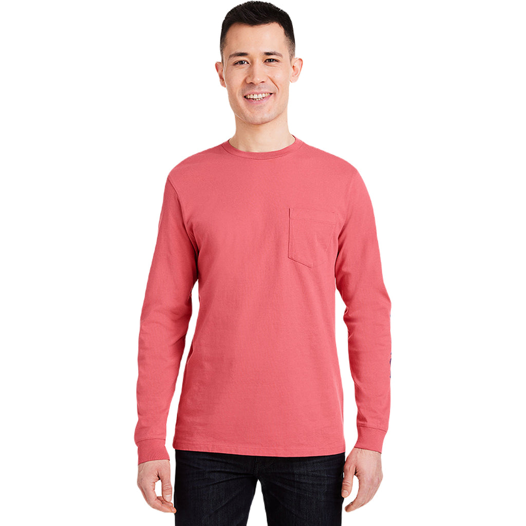 Vineyard Vines Unisex Jetty Red/ Blue Blazer Long Sleeve Pocket T-Shirt