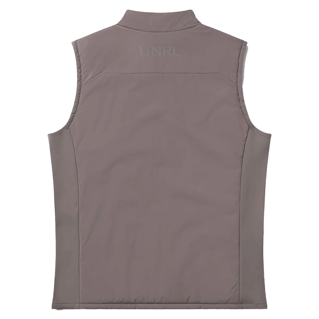 UNRL Men's Dark Taupe Vancouver Quilted Vest