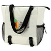 Ariel Premium Beige Halsted 600D Ripstop and Washed Nylon Zippered Tote Bag