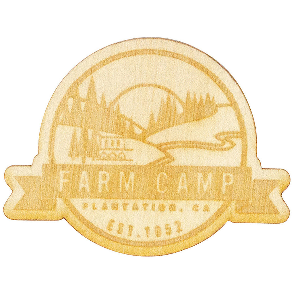 BCG Wood Wood Stickers: 3" W x 3" H