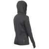 ANETIK Women's Charcoal Heathered Breeze Tech Hooded T-Shirt