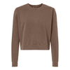 Comfort Colors Women's Espresso Garment-Dyed Mid-Length Crewneck Sweatshirt