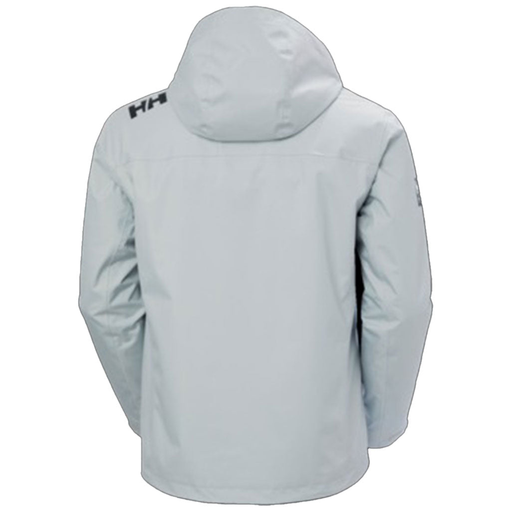 Helly Hansen Men's Grey Fog Crew Hooded Midlayer Jacket 2.0