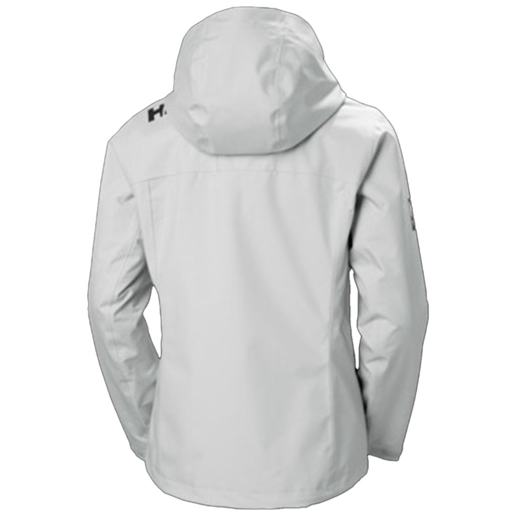 Helly Hansen Women's Grey Fog Crew Hooded Midlayer Jacket 2.0