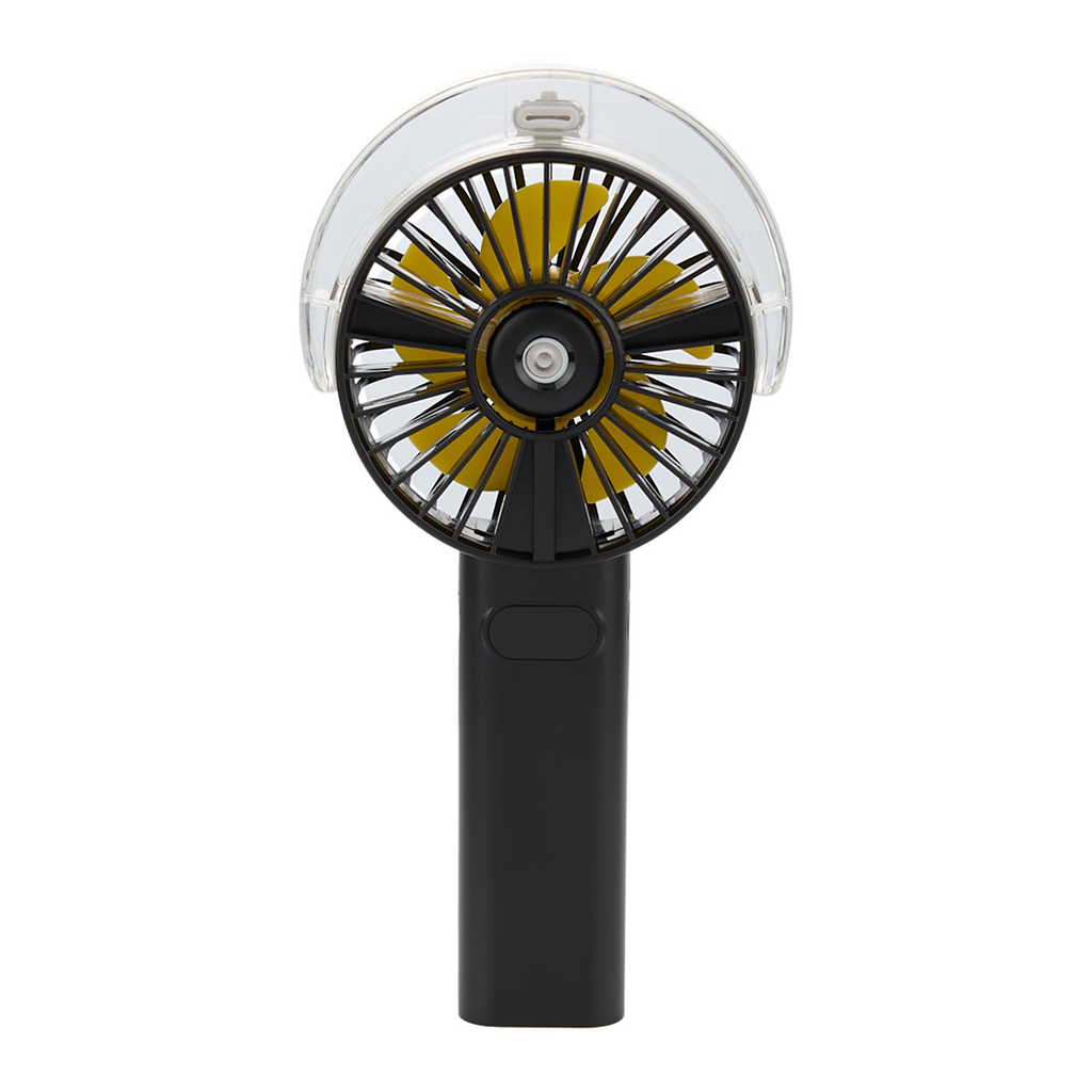 Bullet Black Portable LED Fan with Water Mist