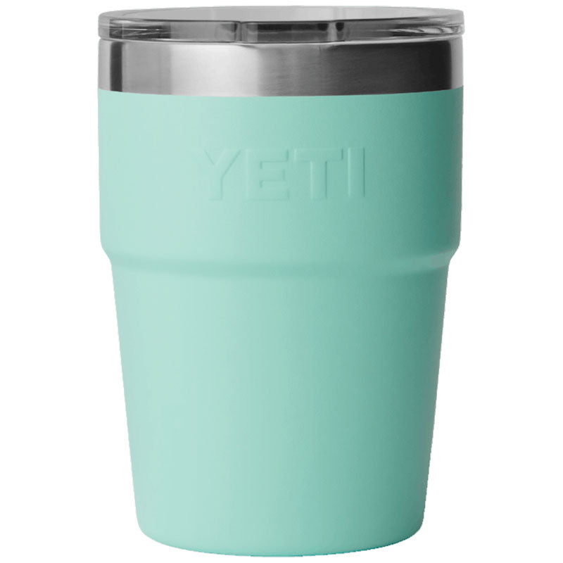 YETI Seafoam Green Rambler 16 oz Stackable Cup with Lid