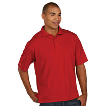 Antigua Men's Dark Red Pique Xtra-Lite Polo
