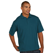 Antigua Men's Deep Teal Pique Xtra-Lite Polo