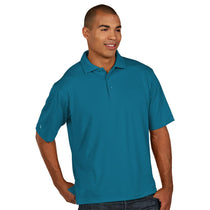 Antigua Men's Teal Pique Xtra-Lite Polo