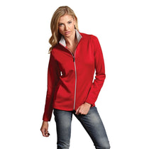 Antigua Women's Dark Red/Silver Leader Jacket
