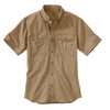 Carhartt Men's Dark Khaki Force Ridgefield Solid SS Shirt