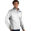 Antigua Men's White/Light Grey Heather Revolve Full Zip