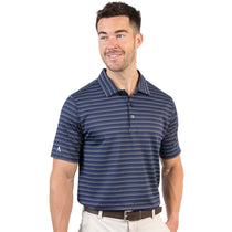Antigua Men's Navy/Light Navy Multi Boardwalk Polo