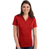 Antigua Women's Dark Red/White Venture Polo